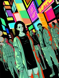 漫画改编图鉴配图：翻开的书页与分格画稿